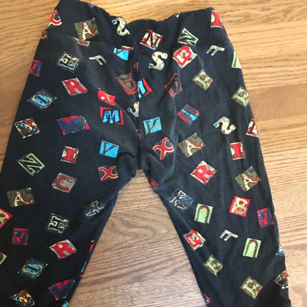Lularoe OS one size ABC alphabet leggings